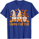 Happy Fall Y'all Gnome Pumpkin Thanksgiving Men Women Autumn T-Shirt - T-Shirt | Royal