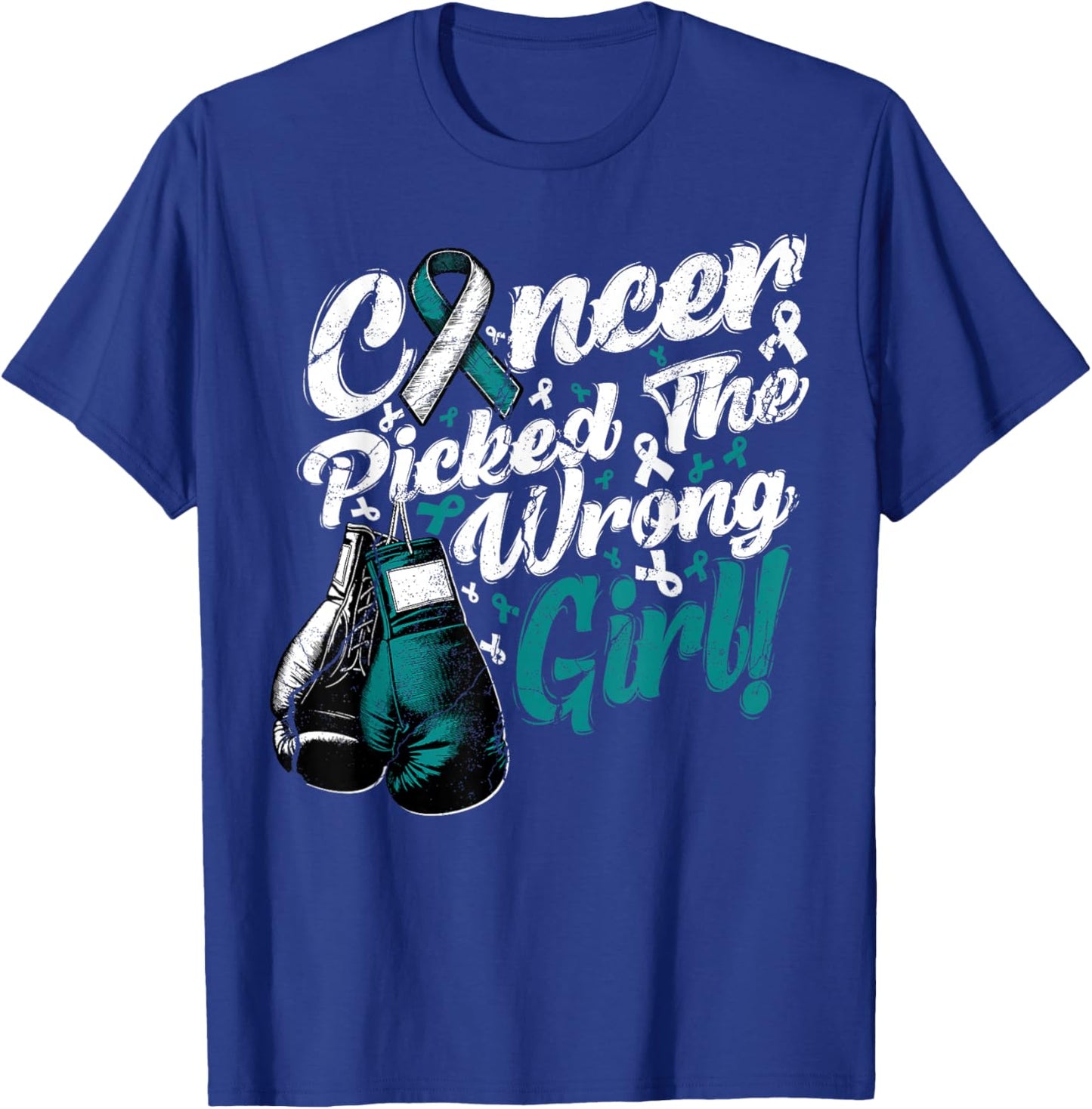 Cervical Cancer Cervix Picked Wrong Girl Awareness Support T-Shirt - T-Shirt | Royal