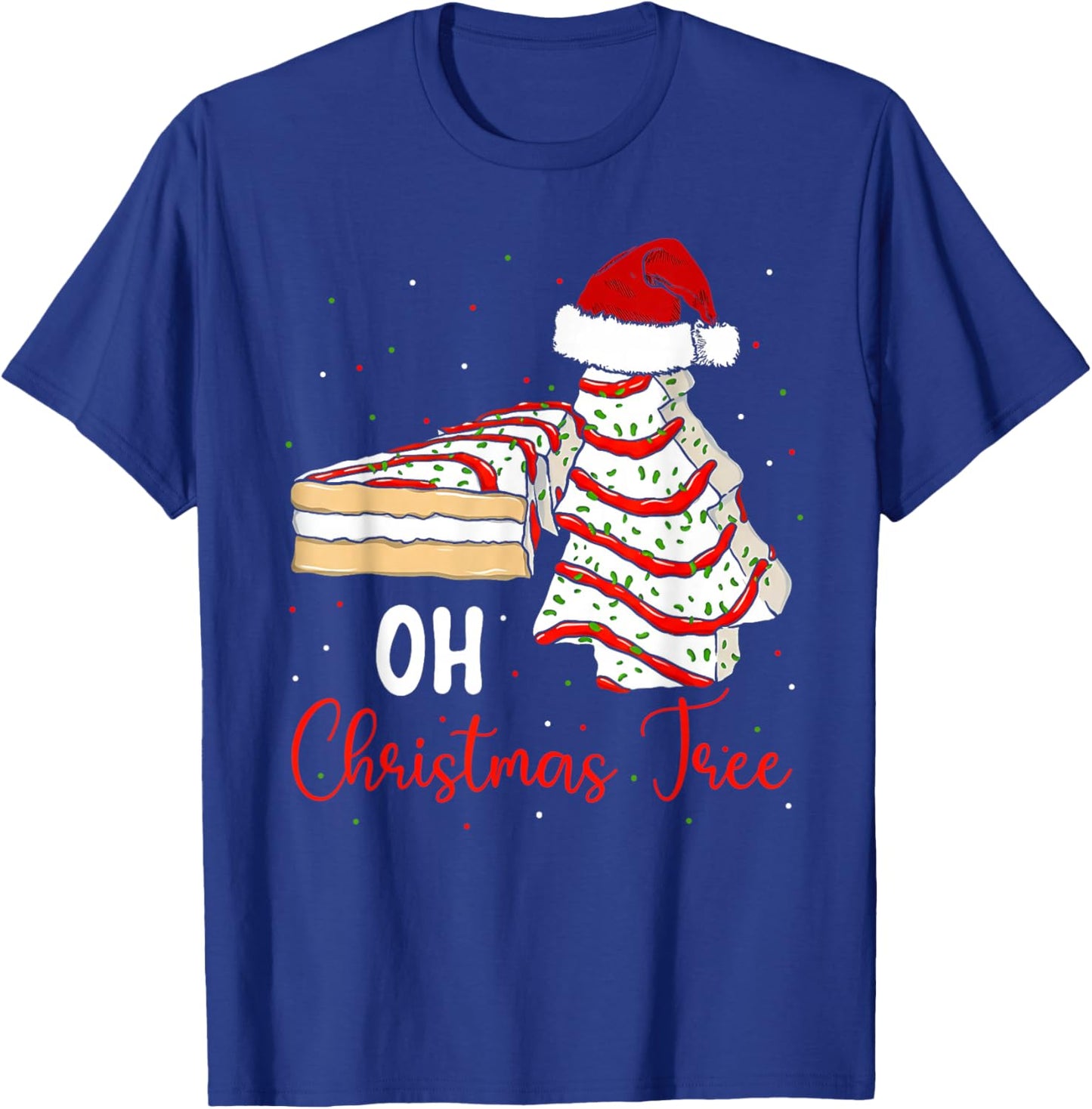 Groovy Oh Christmas Tree Cakes Debbie Beckey Jen Cake Lovers T-Shirt - T-Shirt | Royal