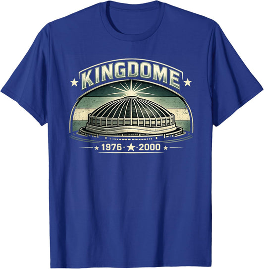 Kingdom Seattle 1976–2000 Retro Illustration T-Shirt - T-Shirt | Royal