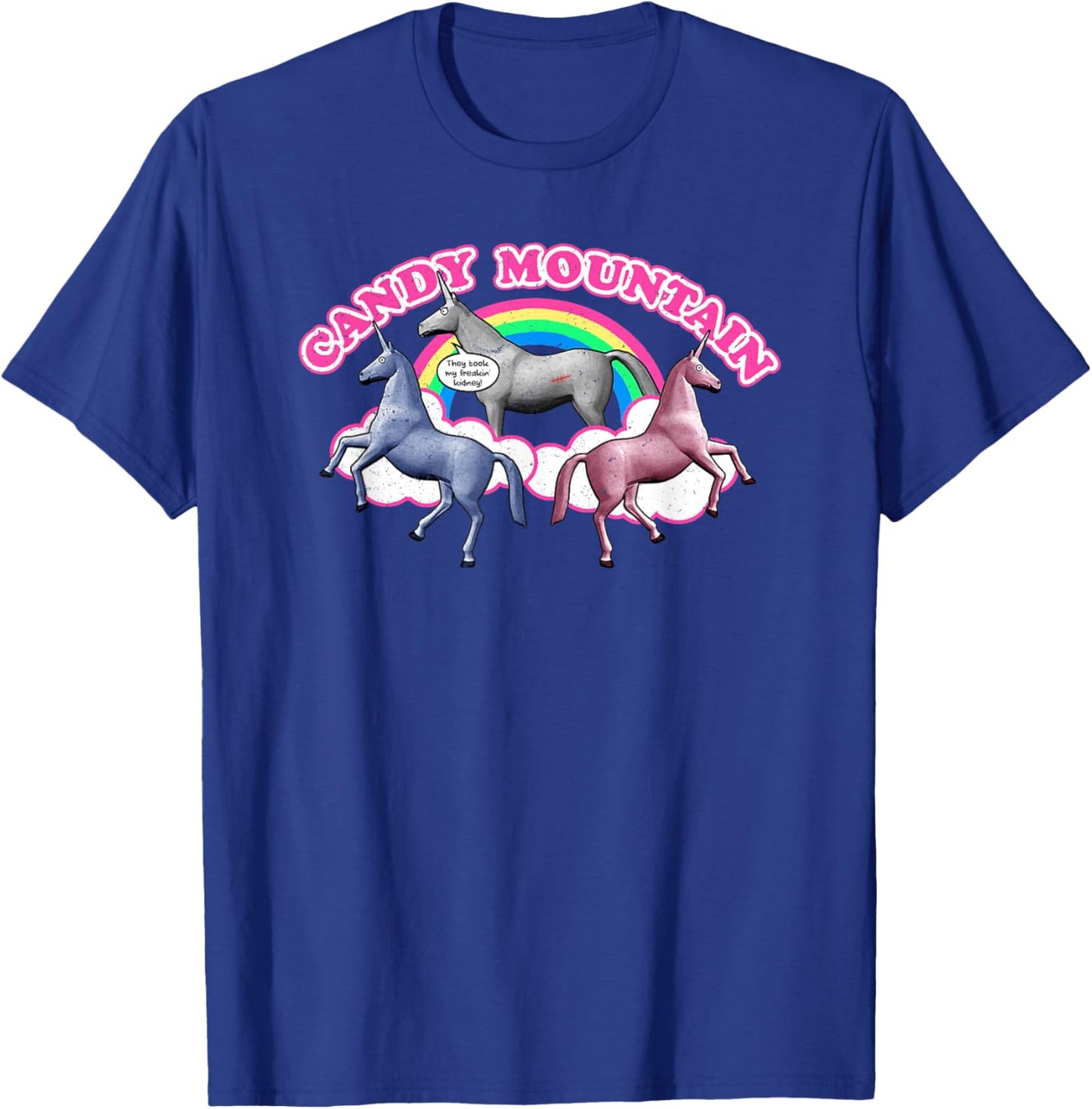 Candy Mountain Funny Charlie Unicorn Sarcasm Meme T-Shirt - T-Shirt | Royal