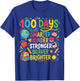 Happy 100 Days of School 100th Day of School Kids Boys Girls T-Shirt - T-Shirt | Royal