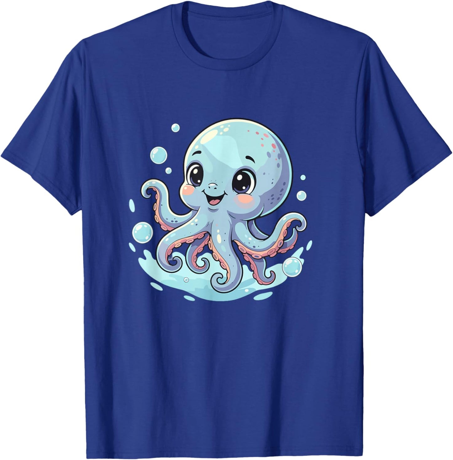 Adorable Baby Octopus Kawaii Ocean Animal Kids T-Shirt - T-Shirt | Royal