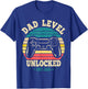 Dad Level Unlocked 2026 First Time Soon to Be Gamer Daddy T-Shirt - T-Shirt | Royal