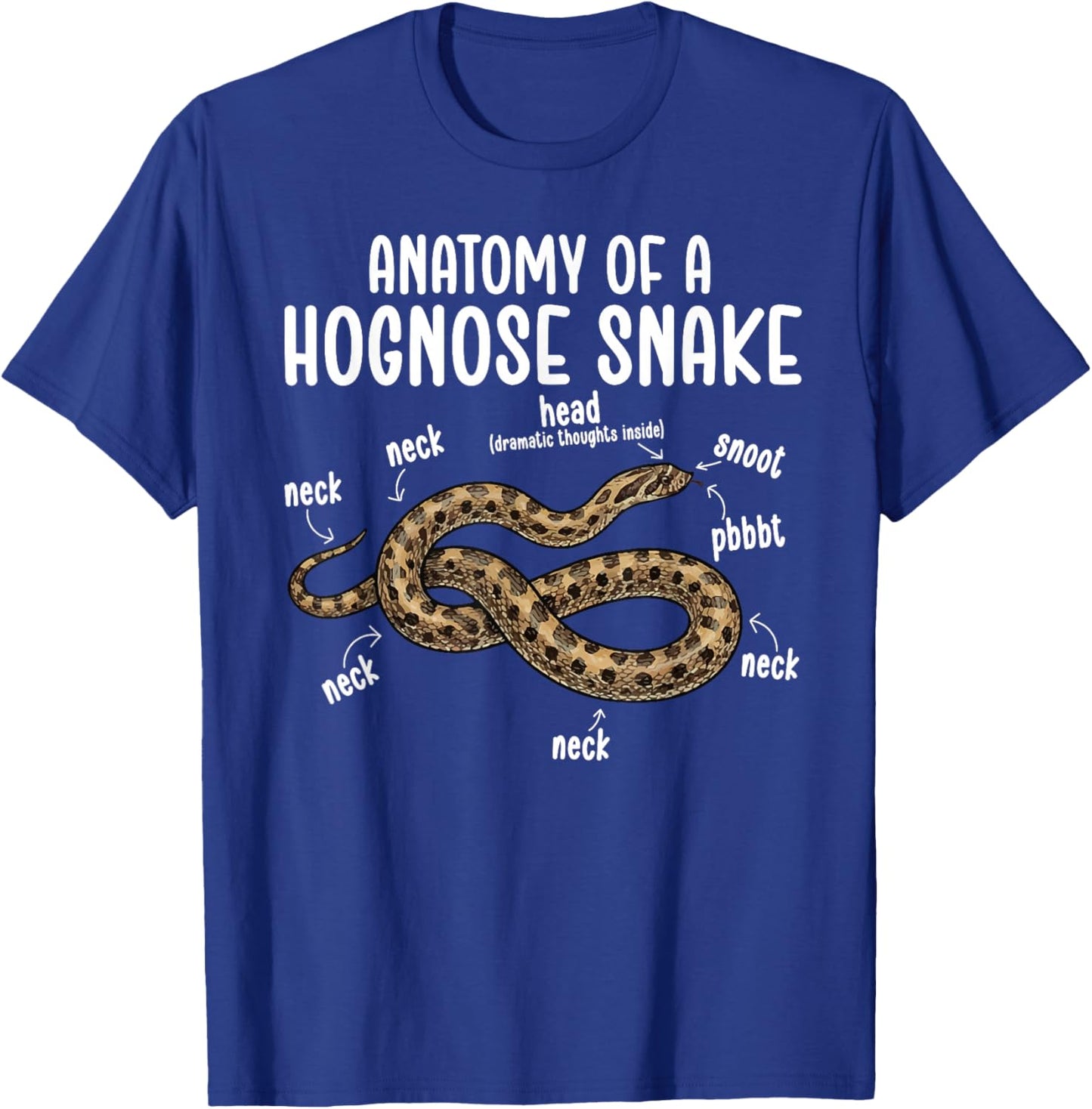 Anatomy of A Hognose Snake Owner Hognose Snake Lover T-Shirt - T-Shirt | Royal