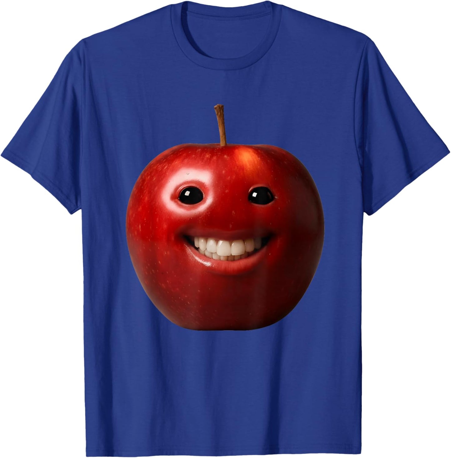 Ai Apple Meme Fruits Eating Fruit Funny brainrot Silly Gen Z T-Shirt - T-Shirt | Royal
