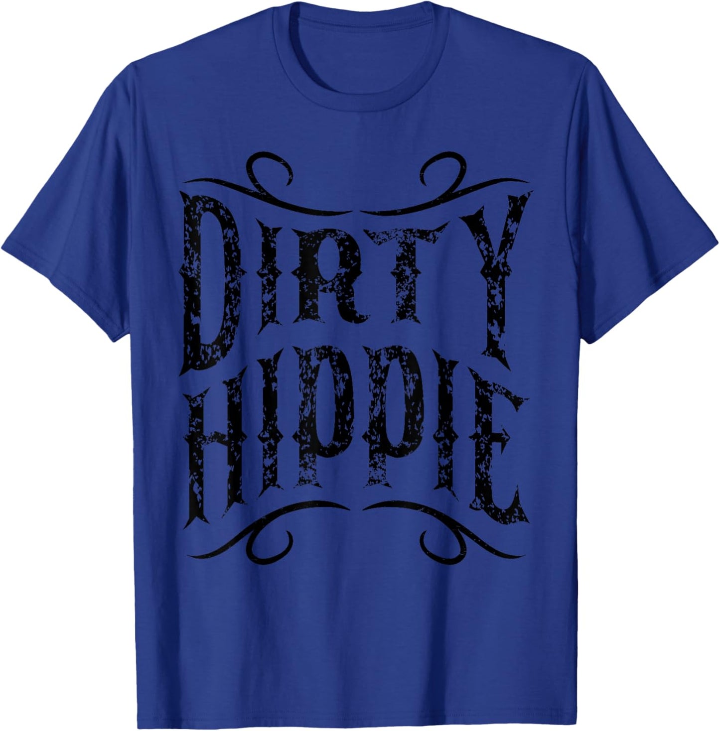 Vintage Dirty Hippie Peace Lover Gift Retro 60s 70s Costume T-Shirt - T-Shirt | Royal