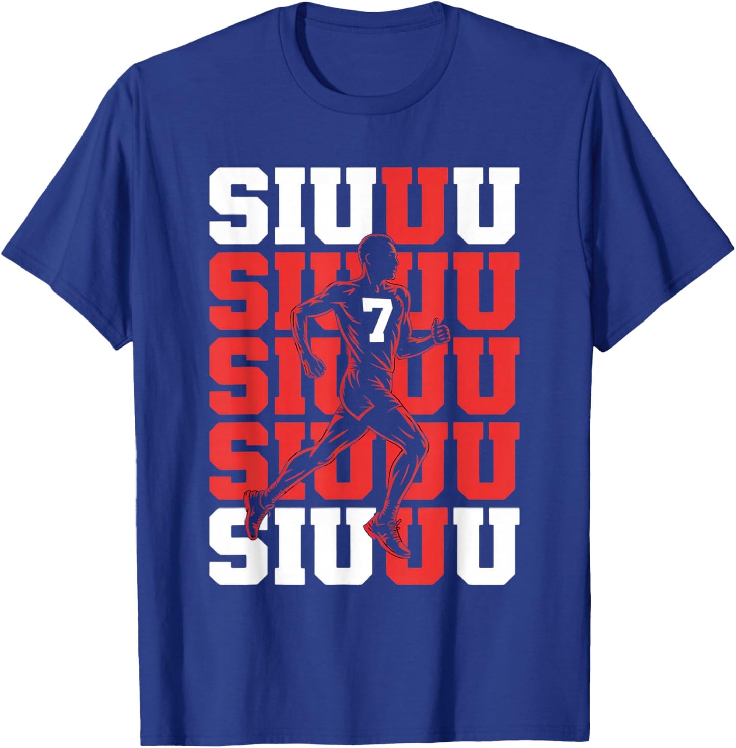 Siuuuu Funny Soccer Player Fan Kid's Boy Boys Soccer Lovers T-Shirt - T-Shirt | Royal