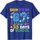 Bruh Its My 67 33 Days of School Toddler Boy Girls 100th Day T-Shirt - T-Shirt | Royal