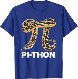 Pi-Thon Python Snake Pi Pi-Thon T-Shirt - T-Shirt | Royal