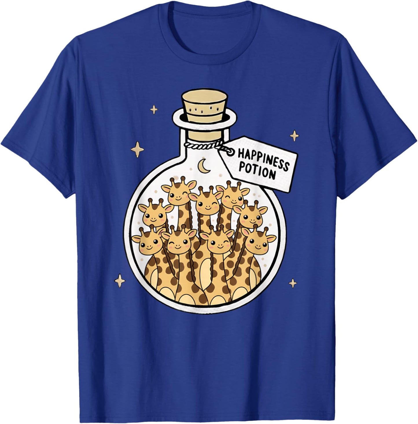 Funny Giraffe Happiness Potion Zoo Boys Girls Kids T-Shirt - T-Shirt | Royal