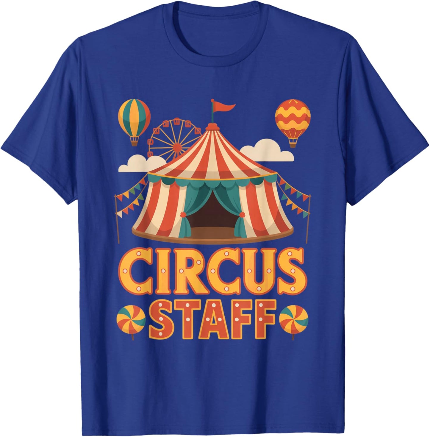 Circus Staff Event Costume Staff Crew Tent Party T-Shirt - T-Shirt | Royal
