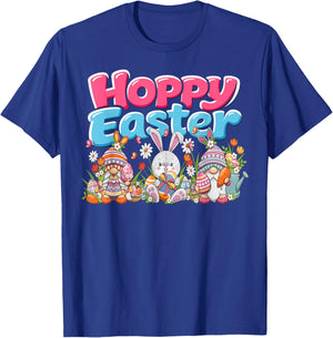 Hoppy Easter Gnomes Easter Women Easter Men The Gnome Easter T-Shirt - T-Shirt | Royal