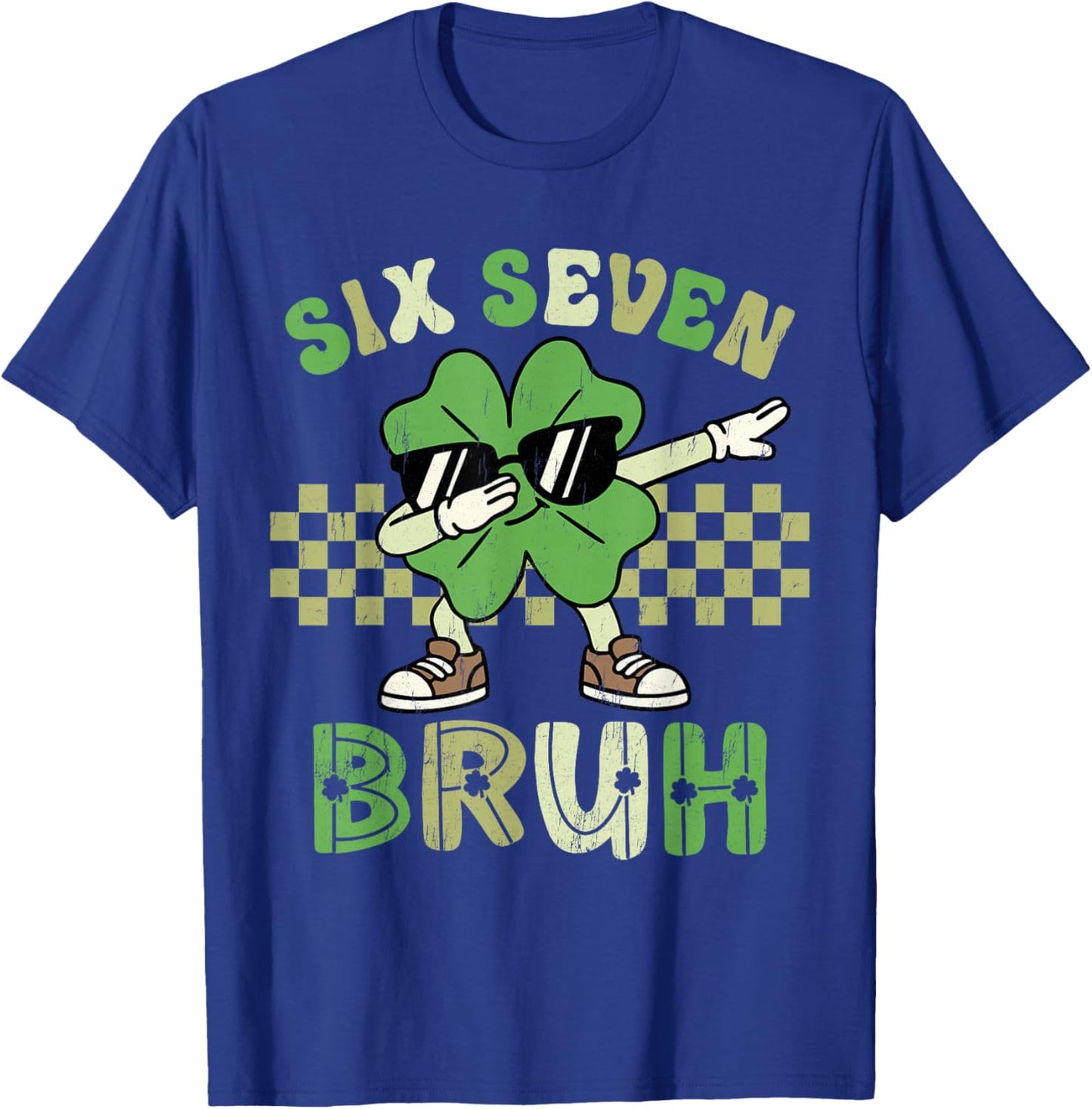 Six Seven 67 Meme Cool St Patricks Day Teens Boys Girls Kids T-Shirt - T-Shirt | Royal