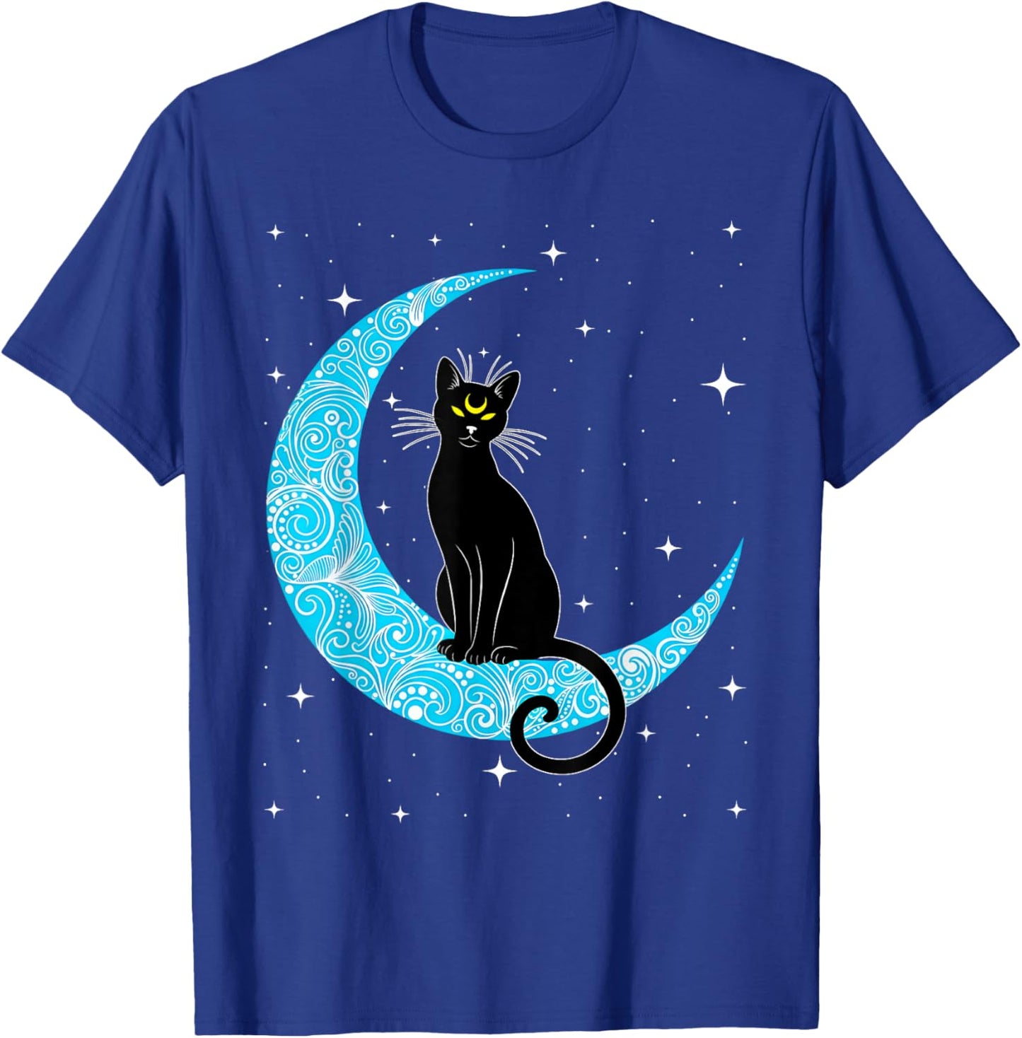 Black Cat Crescent Moon Sailor Mum T-Shirt - T-Shirt | Royal