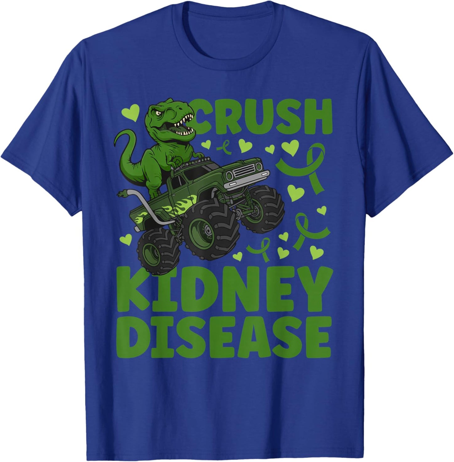Crush Kidney Disease Awareness Month Kidney Disease Warrior T-Shirt - T-Shirt | Royal
