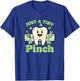 Just A Tiny Pinch Tooth Funny Kids Irish Shamrock T-Shirt - T-Shirt | Royal