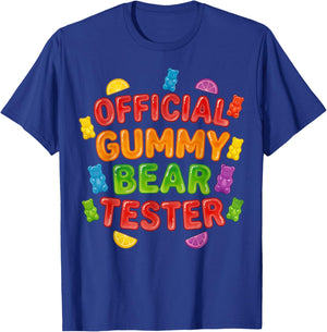 Official Gummy Bear Tester Gimme Gummy Bear Aesthetic Fun T-Shirt - T-Shirt | Royal
