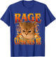 Rage Consumes Me Funny Silly Y2K Cat Meme Women Men T-Shirt - T-Shirt | Royal