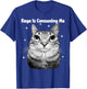 Y2K Cat Rage is Consuming Me Silly Staring Cat Meme Silly T-Shirt - T-Shirt | Royal