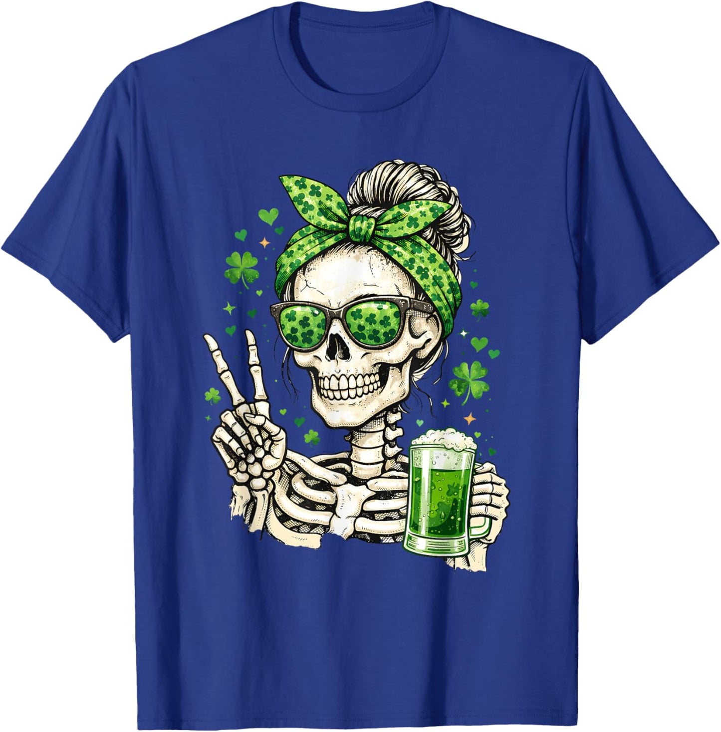Funny St Patricks Day Irish Shamrock Drinking Patty's T-Shirt - T-Shirt | Royal