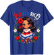 Puerto Rican Girl Culture Pride Cute Girl Traditional Dress T-Shirt - T-Shirt | Royal