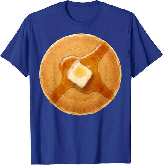 Pancake Costume Breakfast Halloween Simple Pancake T-Shirt - T-Shirt | Royal