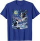 Howling to The Moon Meme Animal Dog Boston Terrier T-Shirt - T-Shirt | Royal