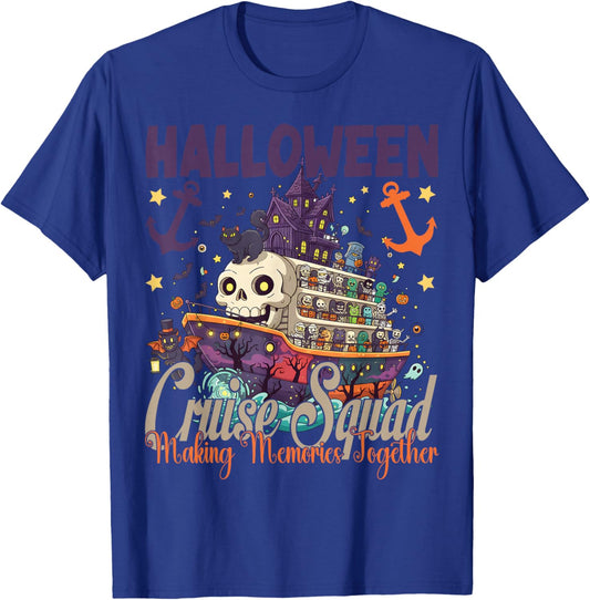 Halloween Cruise Squad 2025 Halloween Trip Family Cruising T-Shirt - T-Shirt | Royal