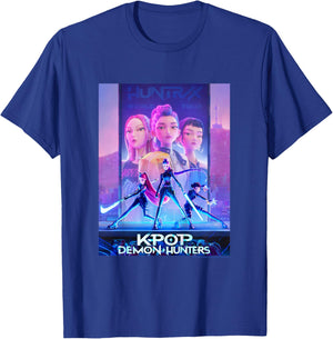 Kpop Demon Hunters Halloween Movie Poster T-Shirt - T-Shirt | Royal