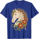 Chinese Zodiac Horse Art Lunar New Year Floral Illustration T-Shirt - T-Shirt | Royal