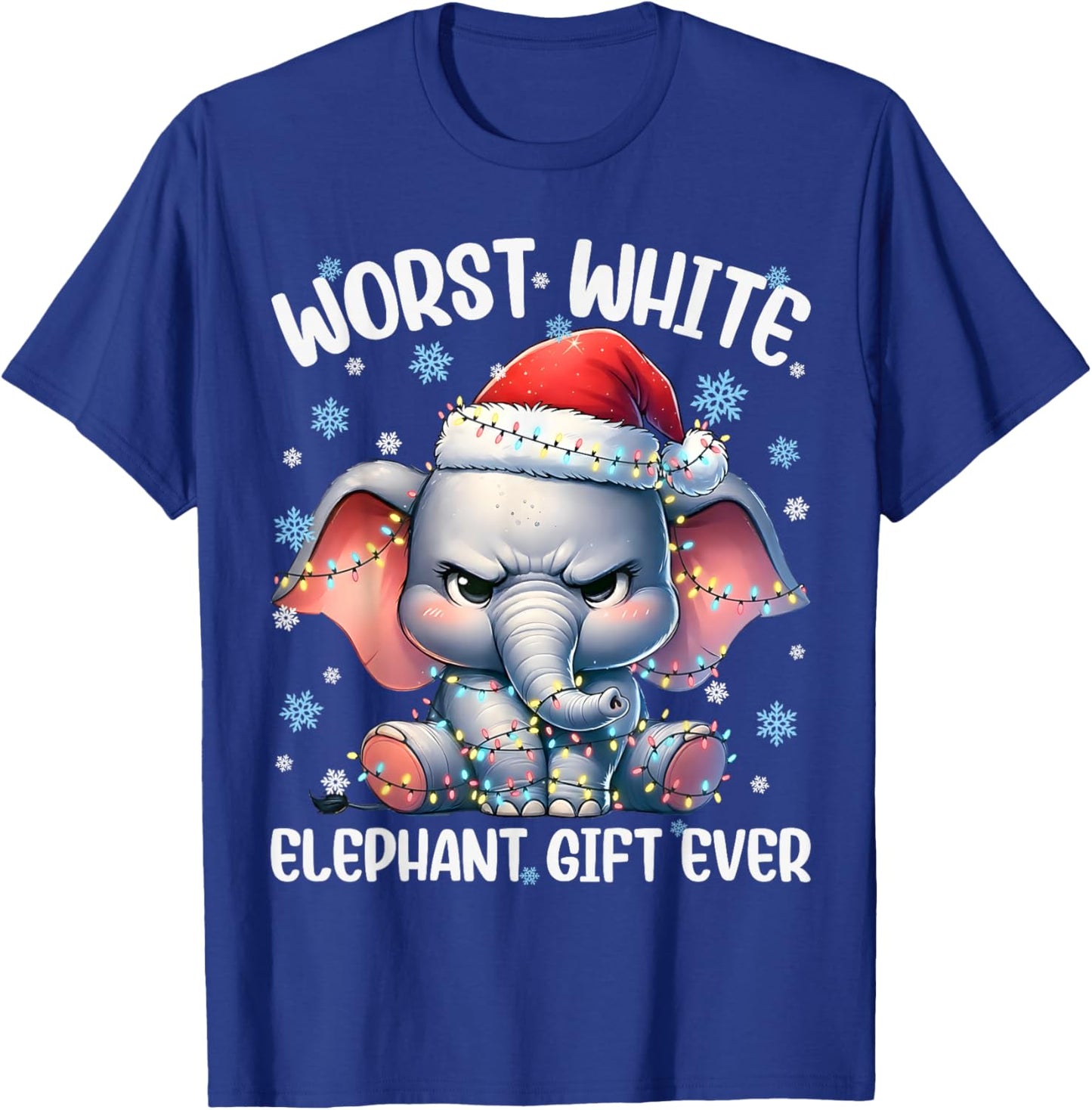 Worst White Elephant Ever Christmas Xmas Under 15 20 T-Shirt - T-Shirt | Royal