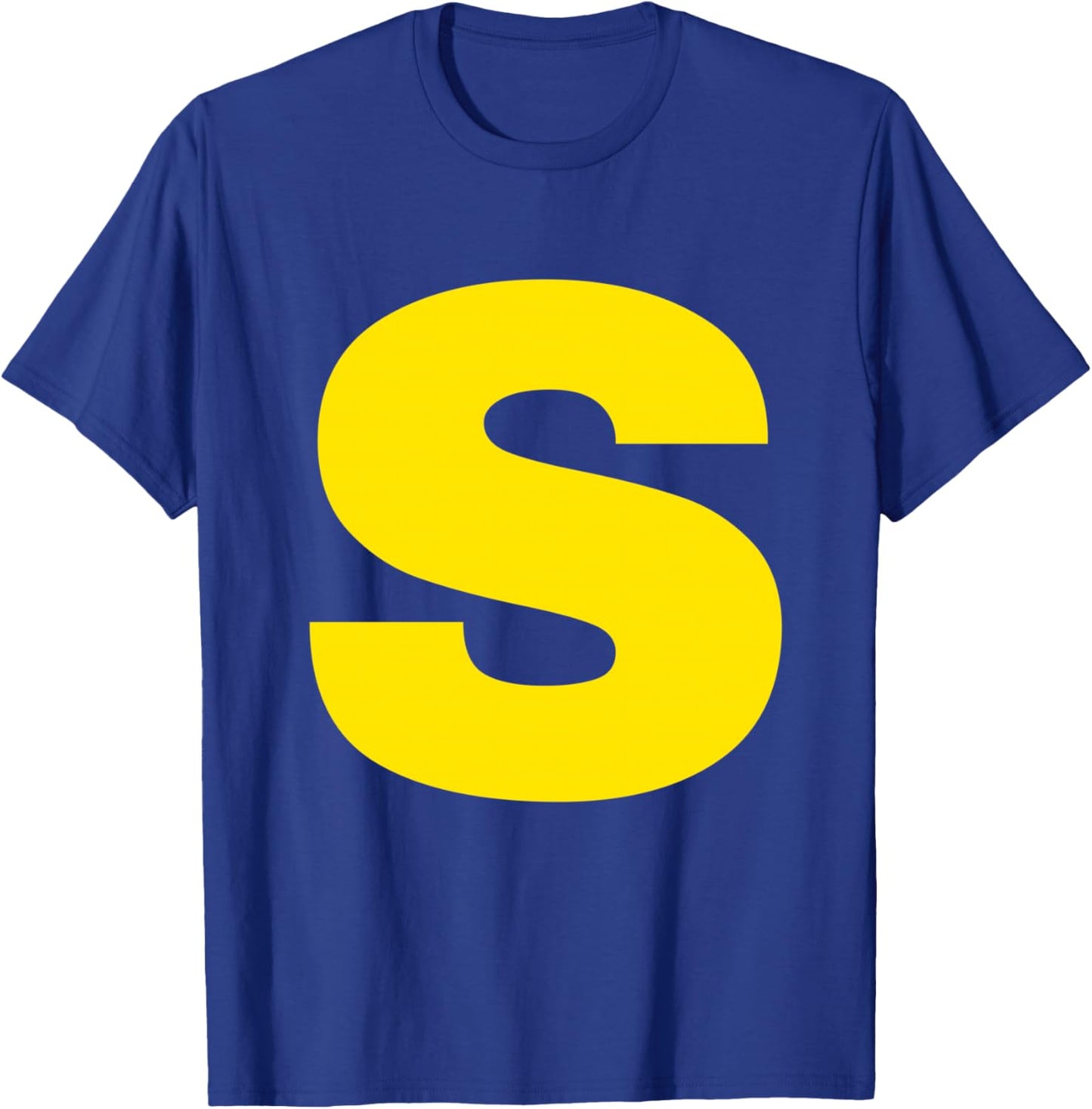 Letter S Funny Blue Chipmunk Matching Halloween Costume T-Shirt - T-Shirt | Royal
