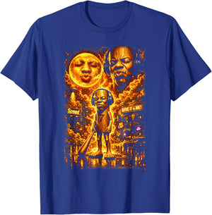 Funny Tung Tung Speed Brainrot Howling at the Moon Vintage T-Shirt - T-Shirt | Royal