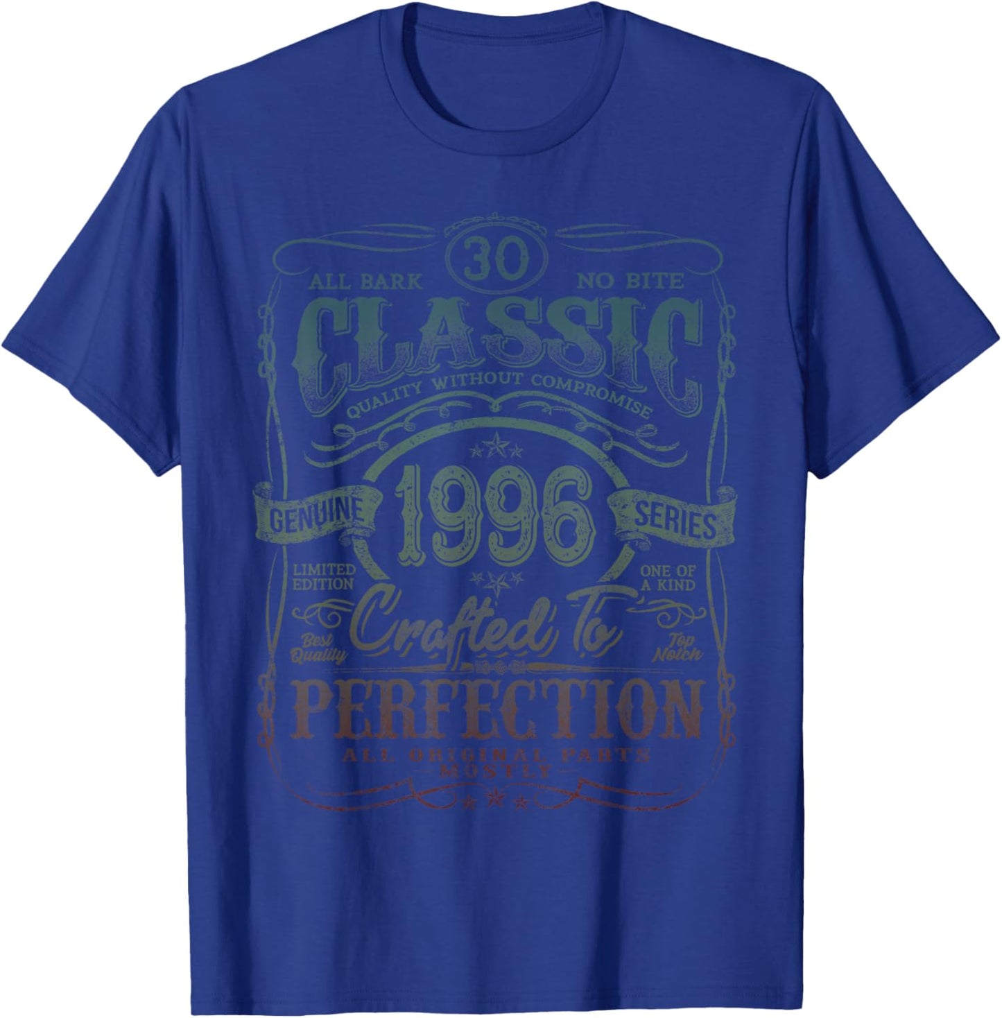 Vintage 1996 Limited Edition Shirt 30 Year Old 30th Birthday T-Shirt - T-Shirt | Royal