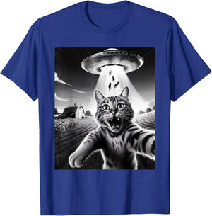 Cat UFO Aliens Sarcastic Humor Sayings Sarcasm Quotes T-Shirt - T-Shirt | Royal
