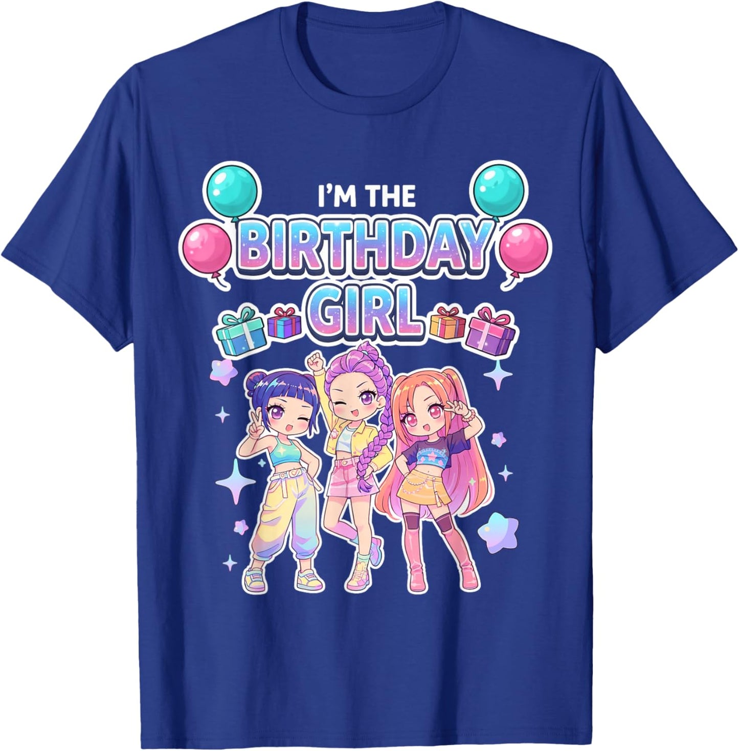 I'm The Birthday Girl Cute Chibi Kpop Funny Kids Korean Pop T-Shirt - T-Shirt | Royal
