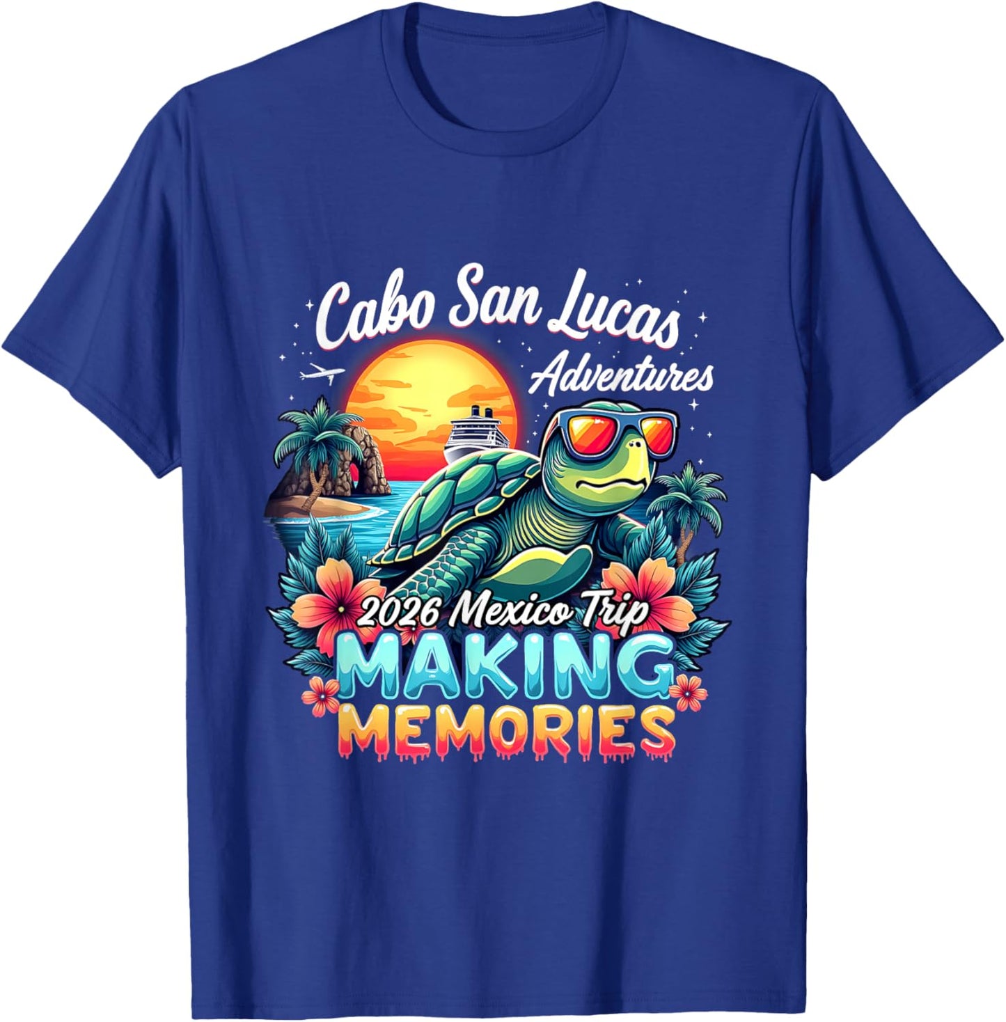 Cabo San Lucas Mexico Squad Beach Summer Vacation T-Shirt - T-Shirt | Royal