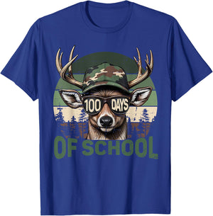 Bucked' 100 Days of School Shirts Student Boy Girl 100th Day T-Shirt - T-Shirt | Royal