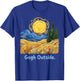Gogh Outside Starry Night Nature Lover Inspirational Artist T-Shirt - T-Shirt | Royal