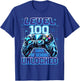 Level 100 Days of School Unlocked Video Games Boy Gamer Kids T-Shirt - T-Shirt | Royal