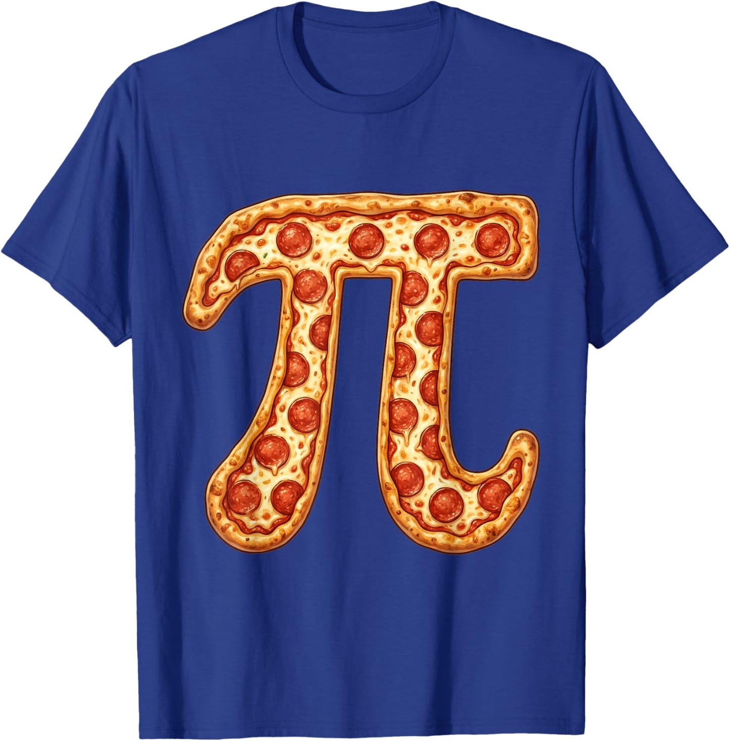 Pizza Pi Funny Math Design Pi Day for Math Lovers 3 14 Day T-Shirt - T-Shirt | Royal