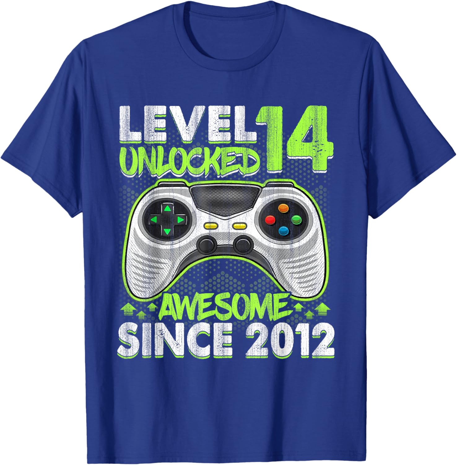 Level 14 Unlocked 14th Birthday Boys Video Gamer 14 Year Old T-Shirt - T-Shirt | Royal