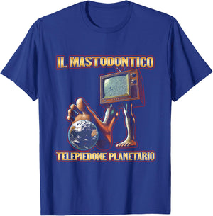 Il Mastodontico Telepiedone Planetario | Italian Brainrot T-Shirt - T-Shirt | Royal