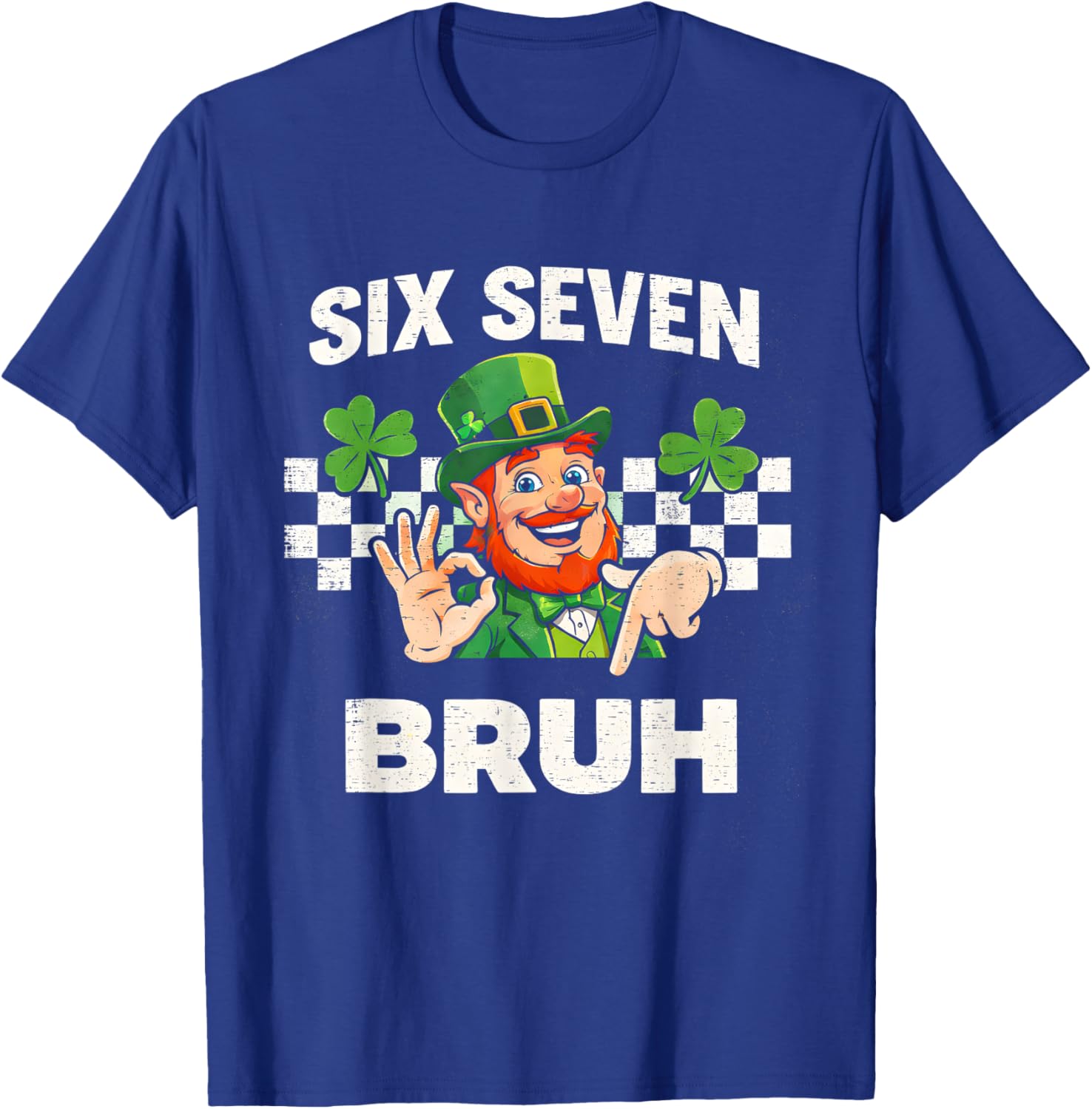 Six Seven Bruh St Patricks Day 6 7 Meme 67 Kids Youth Boys T-Shirt - T-Shirt | Royal
