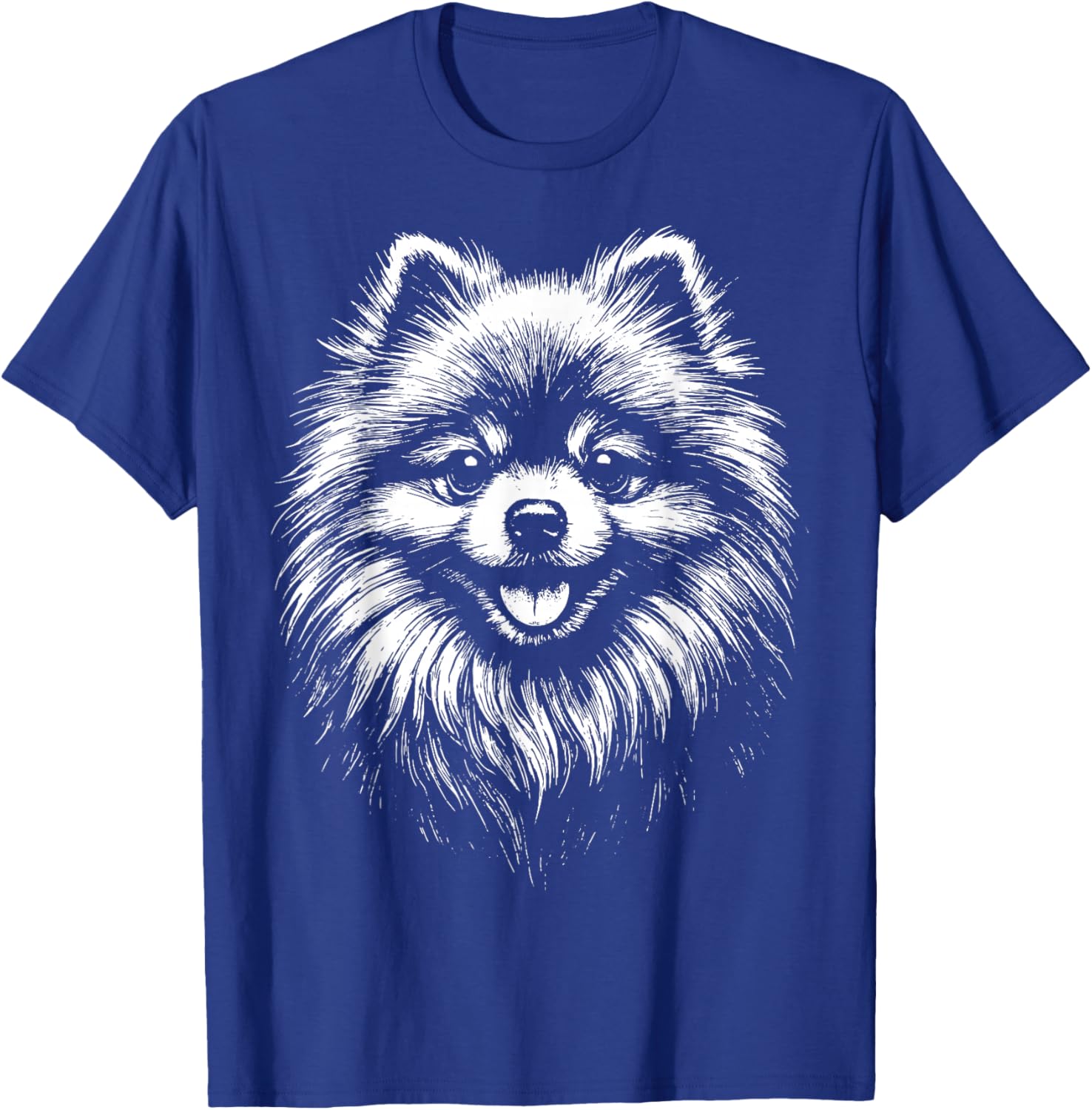 Pomeranian Illustration Zwergspitz T-Shirt - T-Shirt | Royal
