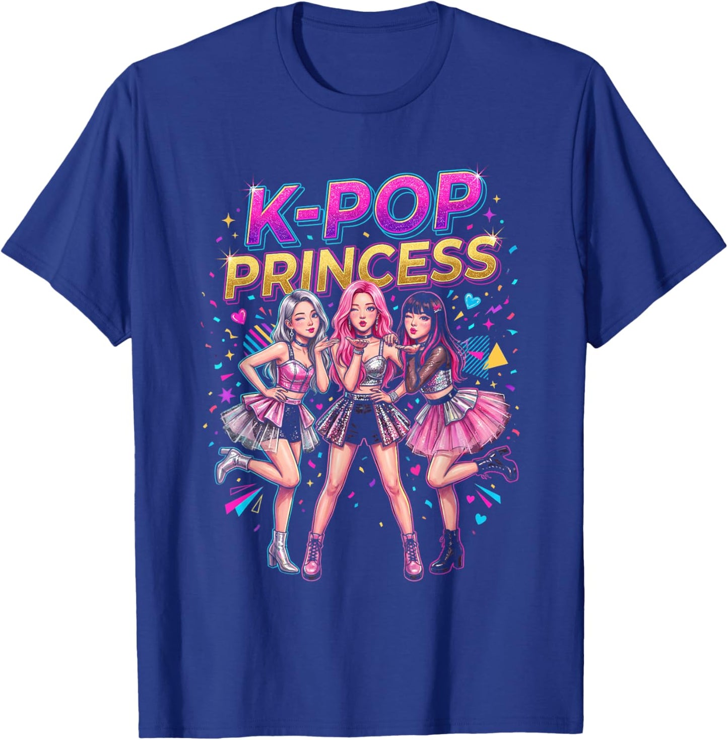 K-Pop Princess Girl Group Fan Music Lover Design T-Shirt - T-Shirt | Royal