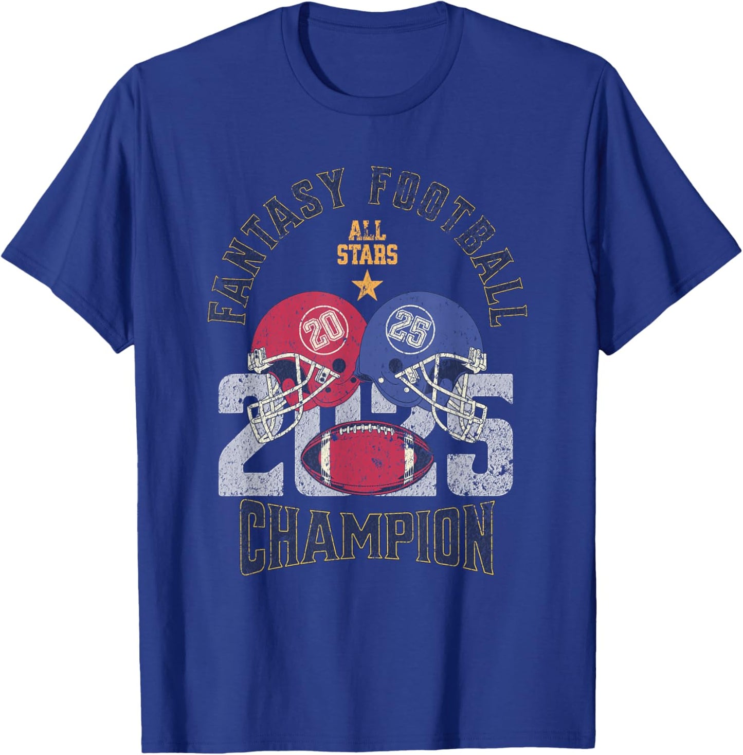 Football Fantasy League Winner Champion T-Shirt - T-Shirt | Royal