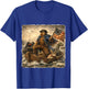 Bigfoot Crossing The Delaware Patriotic Funny 4th of July T-Shirt - T-Shirt | Royal