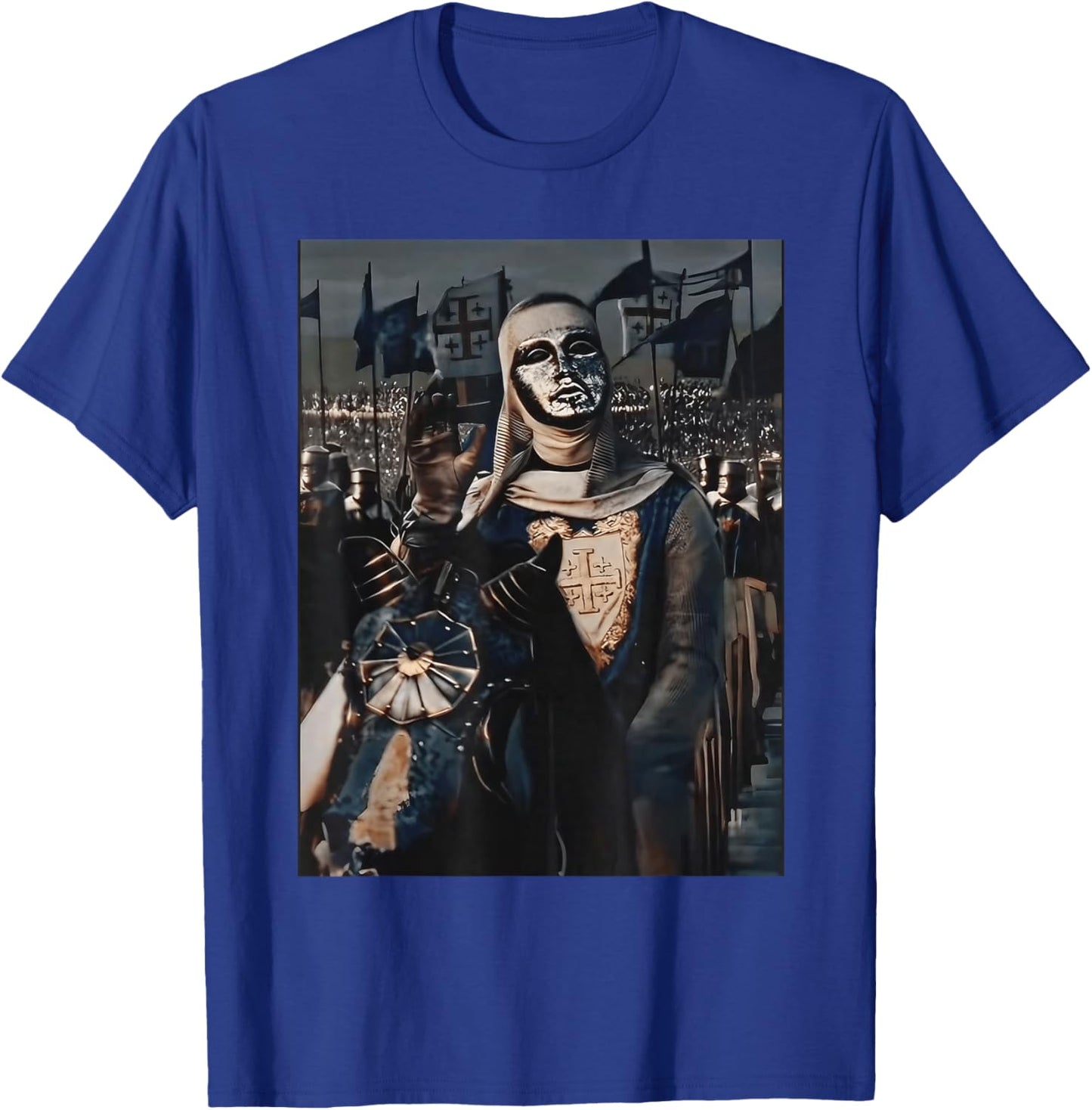 Sliver Mask King Baldwin IV Meme The Leper King Warrior T-Shirt - T-Shirt | Royal